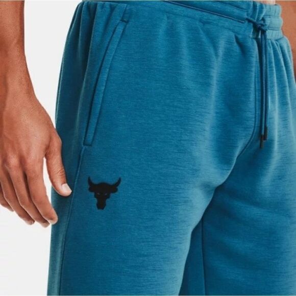 Under Armour UA Project Rock Shorts Blue Black S - Picture 1 of 7
